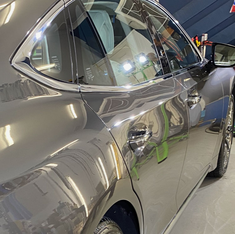 Lexus coupe mirror-finish after ceramic coating